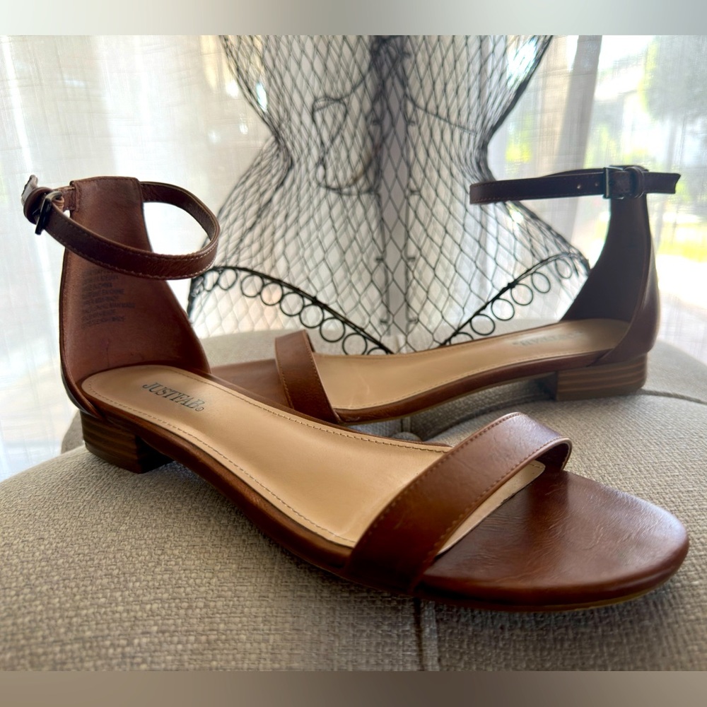 ☀️ JustFab Summer wrap ankle sandals 10